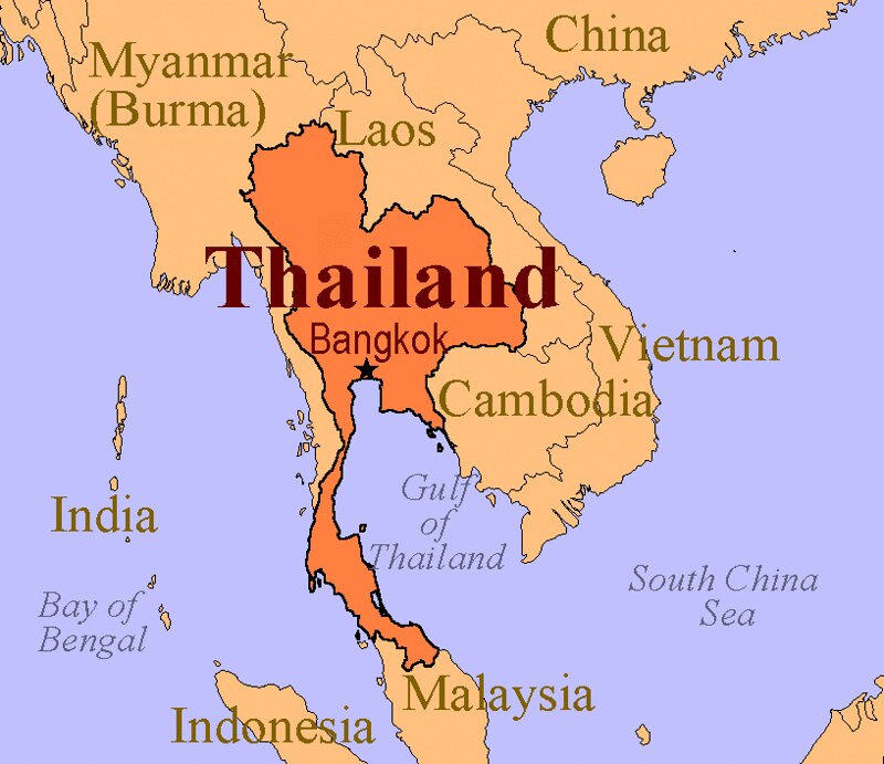 Тайвань и тайланд разница между ними. Тайланд и Китай на карте. Таиланд на карте. Таиланд и Китай на карте.